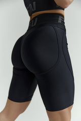 Cycling Short FITRUN Cycling Super Nuts "Total Black"