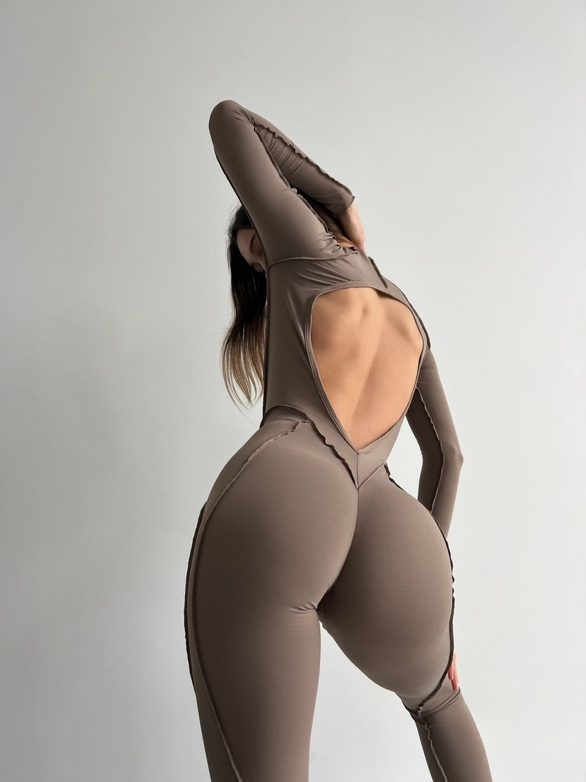 Jumpsuit FITRUN BodySuit Long Versa "Sand VE"