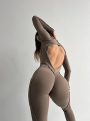 Jumpsuit FITRUN BodySuit Long Versa "Sand VE"