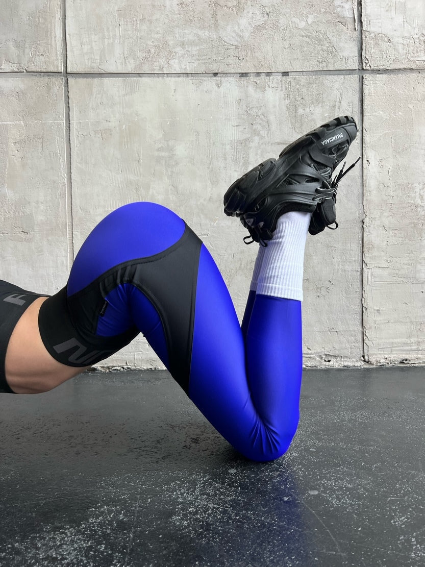 Leggings FITRUN Leggings Super Nuts Push-Up "Blue"