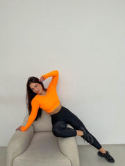 Shortened Rashguard FITRUN Rashguard Midi "Orange"