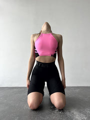 Cycling Short FITRUN Cycling Super Nuts "Total Black Bubble"