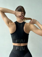 Sports Top FITRUN Top "Total Black Relief"