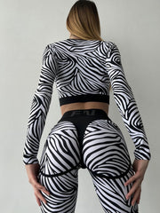 Leggings FITRUN Leggings Super Nuts "Zebra"