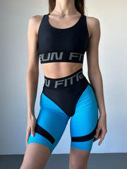 Cycling Short FITRUN Cycling Super Nuts Push-Up "Sky Blue Relief"