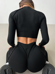 Shortened Rashguard FITRUN Rashguard-Corset Versa "Black VE"