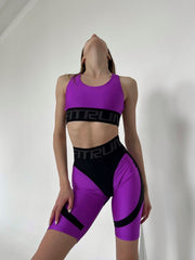 Cycling Short FITRUN Cycling Super Nuts Push-Up "Shine Violet"