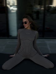 Jumpsuit FITRUN BodySuit Long Versa "Sand VE"