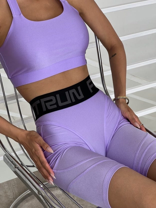 Cycling Short FITRUN Cycling Super Nuts Push-Up "Total Shine Lilac"