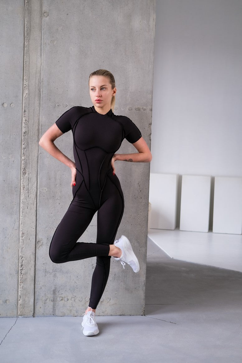 Jumpsuit FITRUN BodySuit Medium Versa "Black Soft"