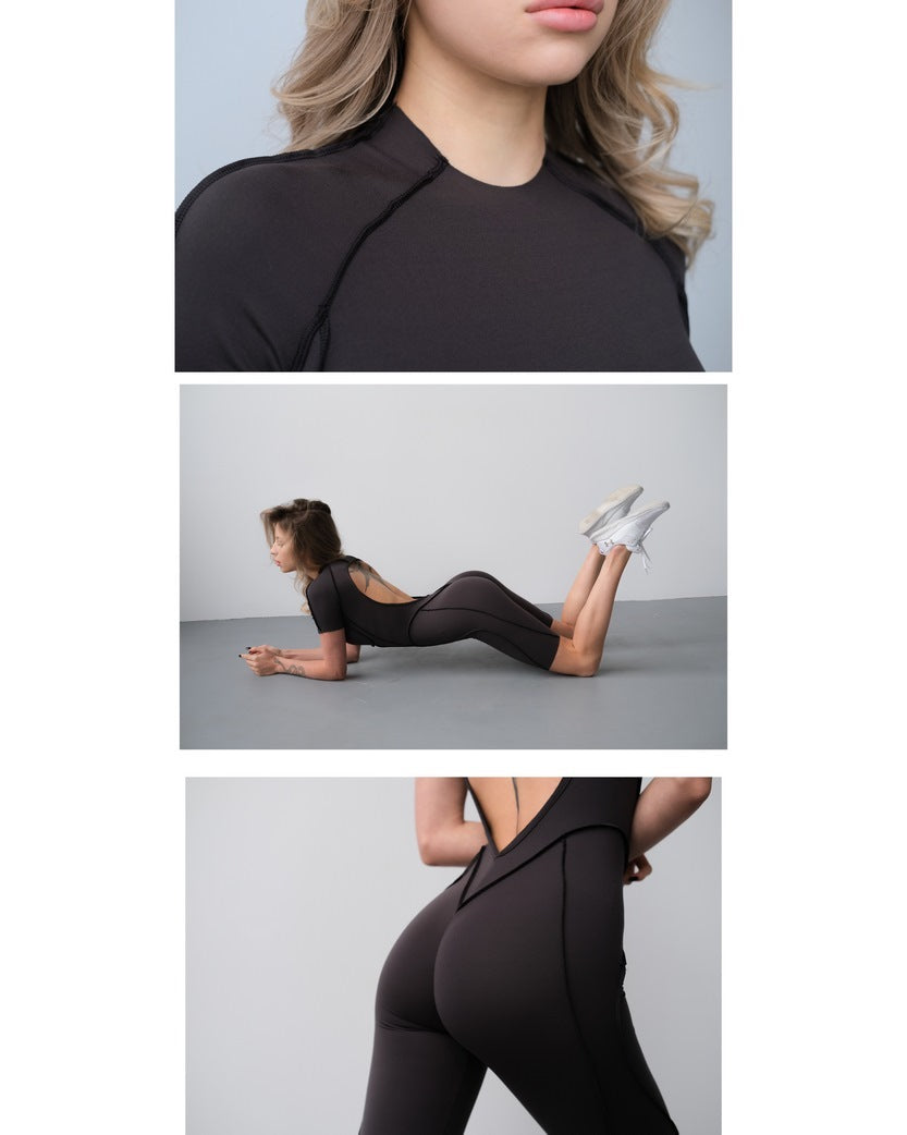 Jumpsuit FITRUN BodySuit Short Versa "Total Graphite Soft"