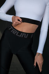 Shortened Rashguard FITRUN Rashguard Midi "White"