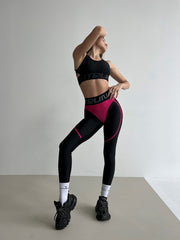 Leggings FITRUN Leggings Super Nuts "Pink Blaze"