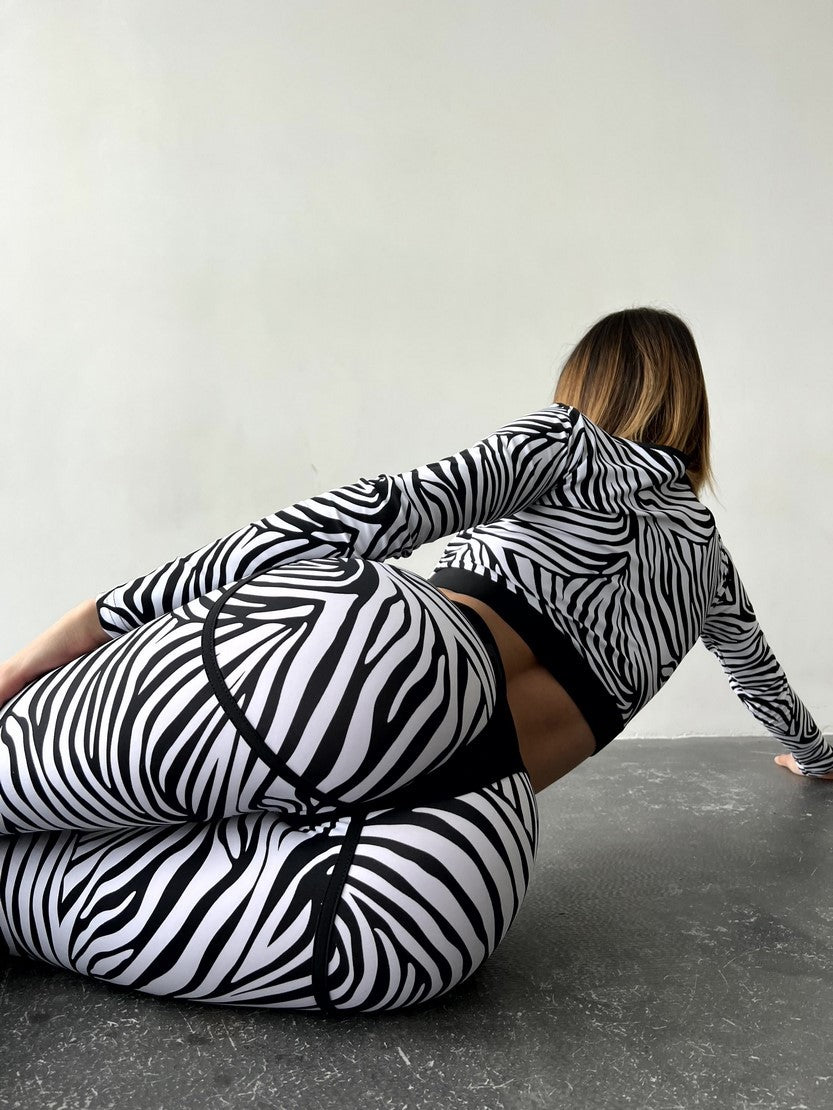 Leggings FITRUN Leggings Super Nuts "Zebra"