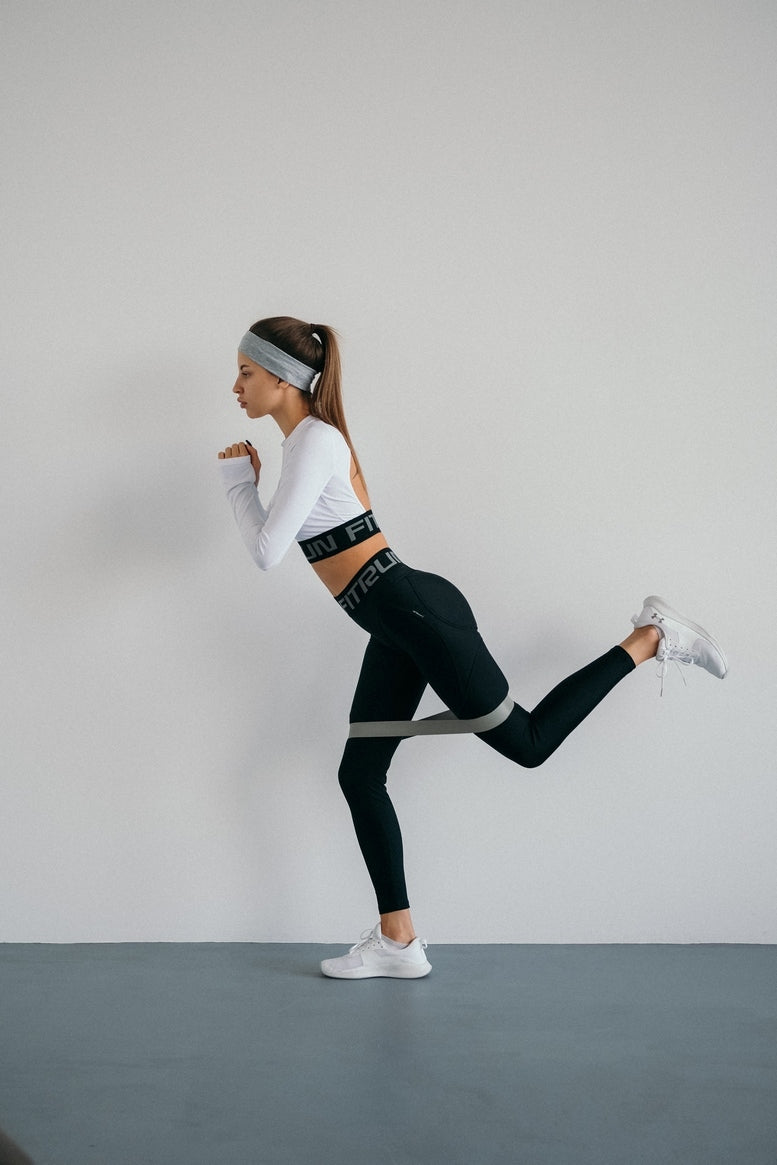 Leggings FITRUN Leggings NICE Push-Up "Total Black"