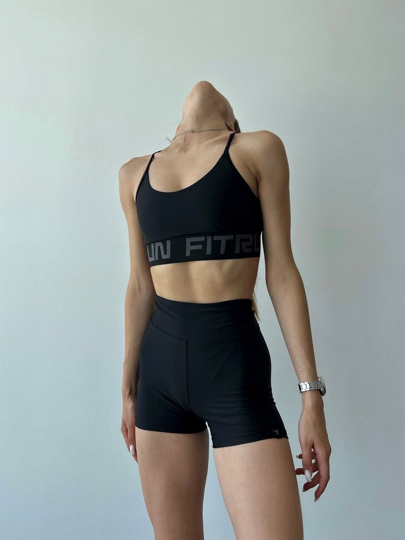 Sports Top FITRUN Top Motion "Total Black"