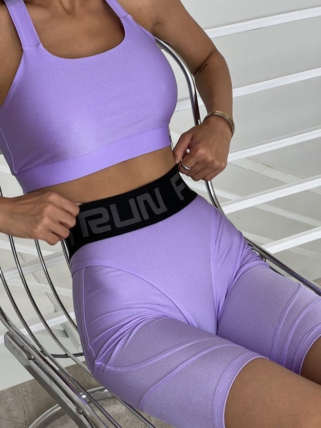 Cycling Short FITRUN Cycling Super Nuts Push-Up "Total Shine Lilac"