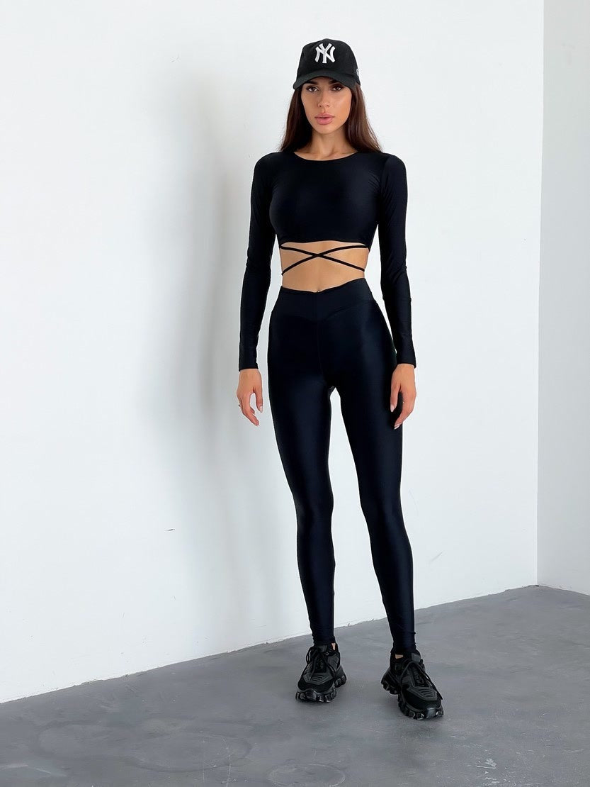 Leggings FITRUN Leggings V-Classic "Black"