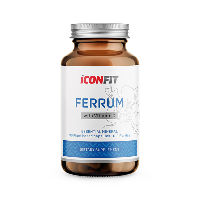 ICONFIT Ferrum Dzelzs 20mg + Vitamīns C 100mg (90 Kapsulas)